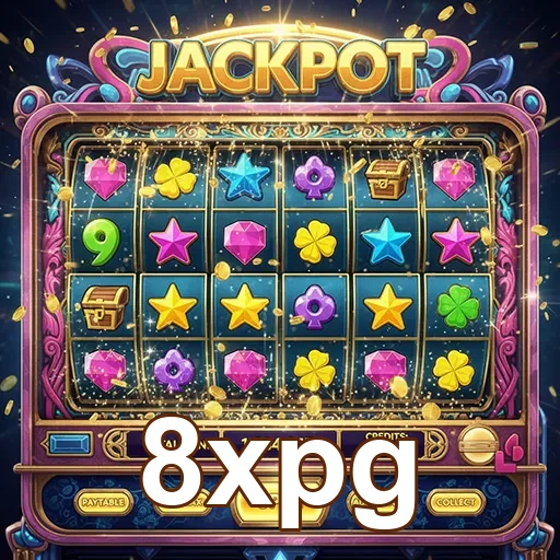Imagem do jogo de slot jackpot da 8xpg, revelando símbolos vibrantes e emocionantes.